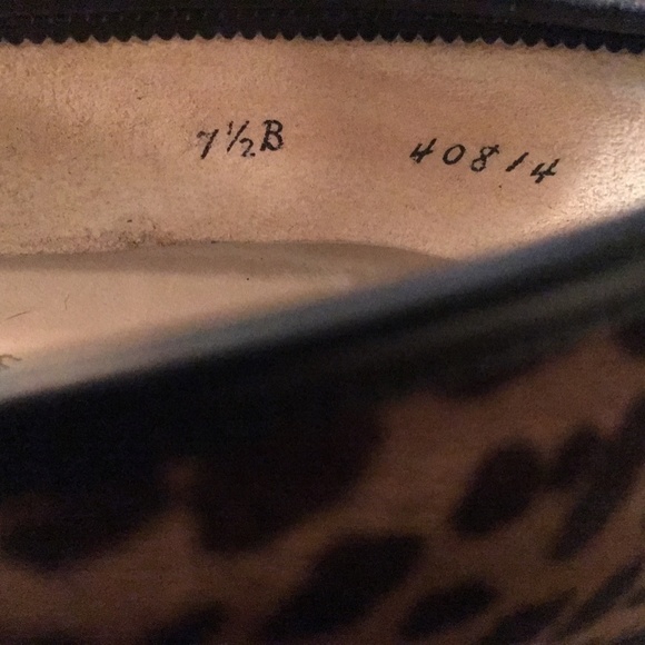 1950's Leopard Cheetah Stiletos 7 1/2B Heels - Picture 3 of 5